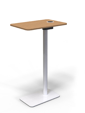 Work table add-on for contract furniture