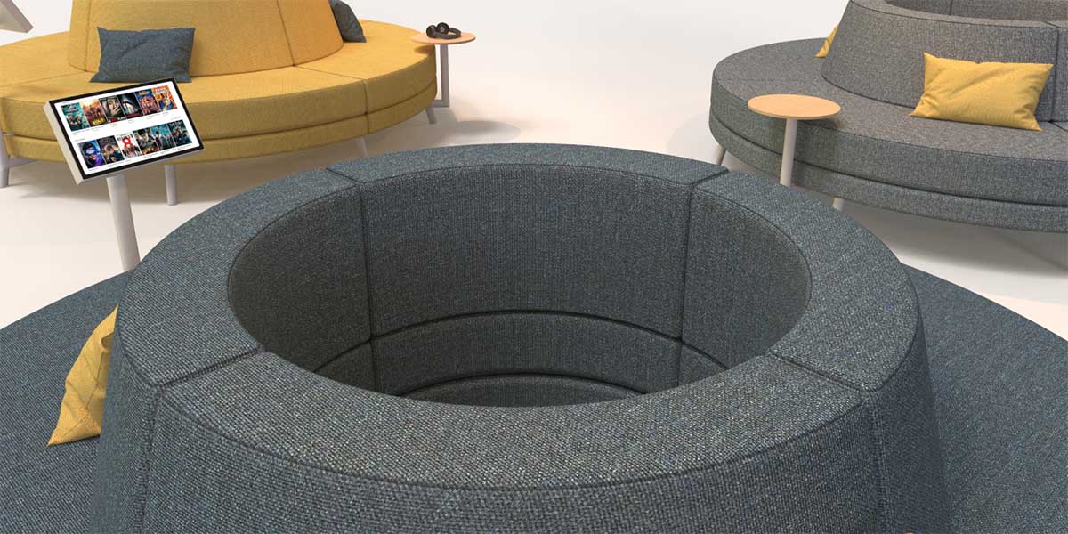 round lobby seating