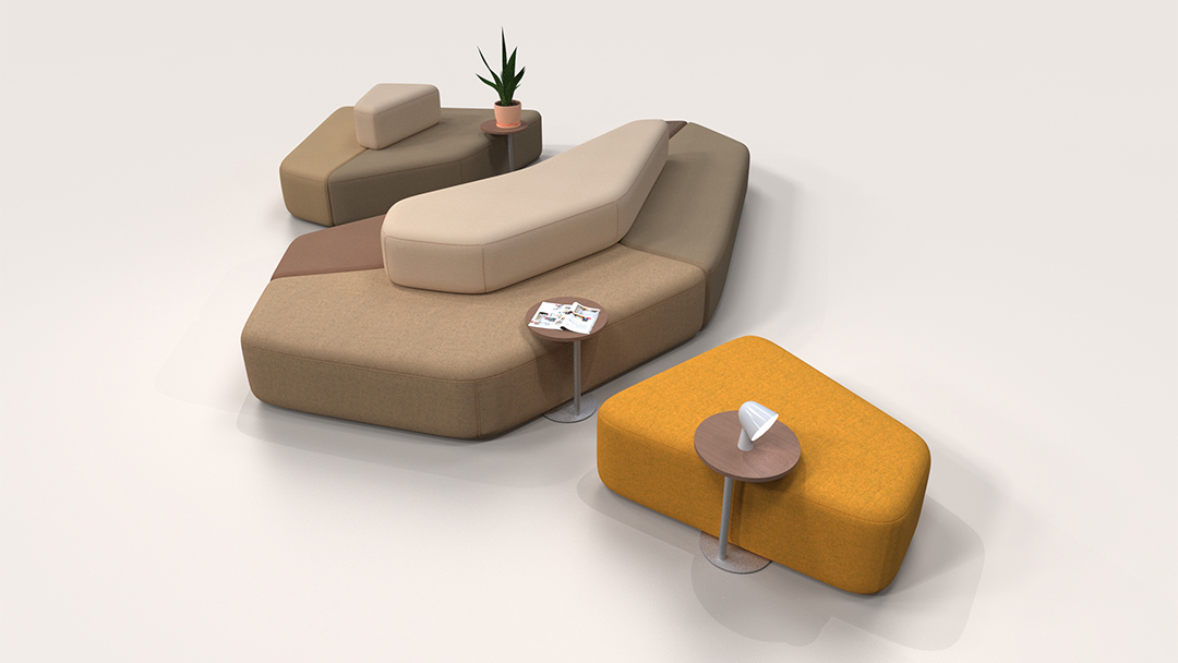 Contemporary Island Sofa For Waiting Room Addon Furniture