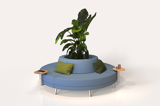 Round Sofa Planter