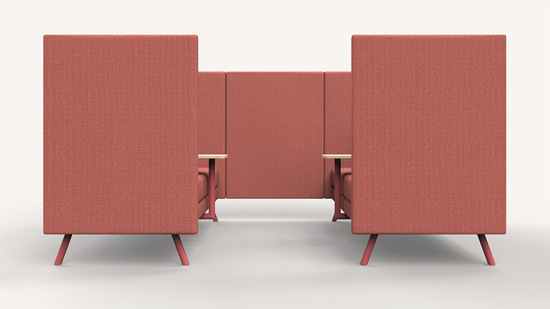 Plain sofa for public spaces commercial furniture