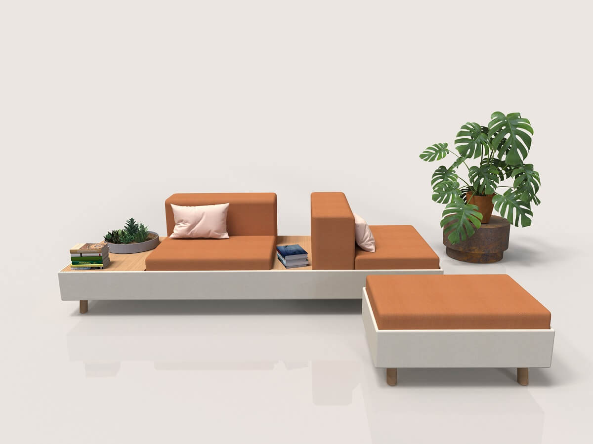 3D render custom furniture