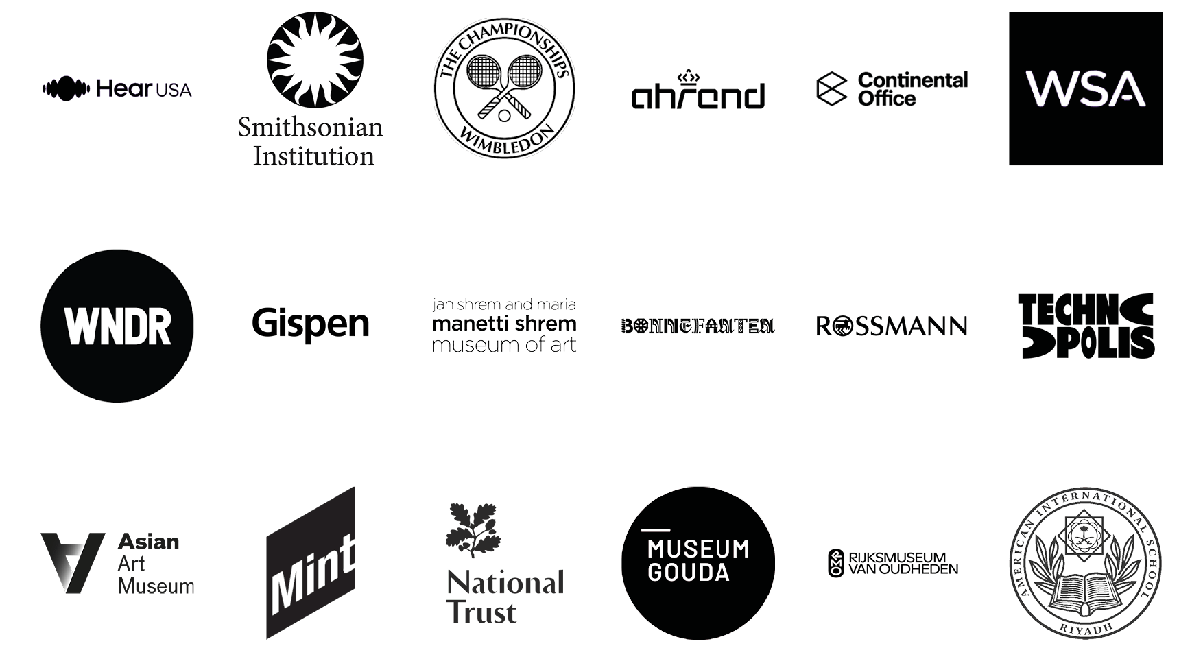A list of our clients