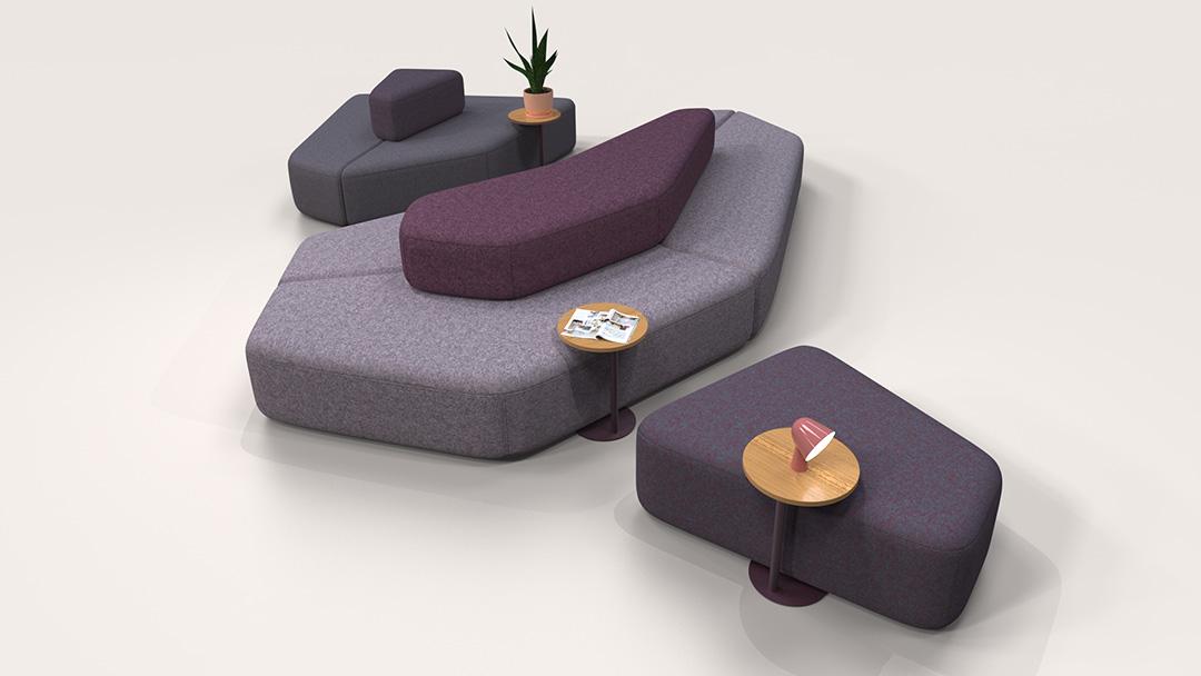 Island Sofa - Maharam Gemma Multi