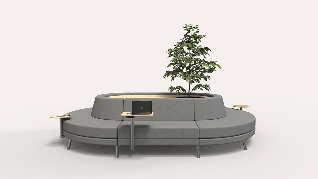 Modular sofa waiting room